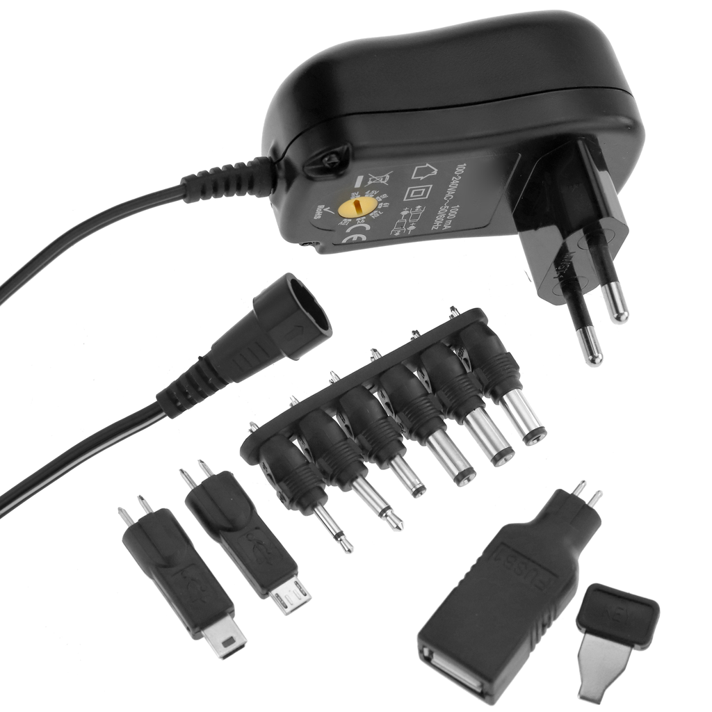 USB Power Supply kit for Latin America. 100â€“240 VAC input with Argentina, Chile, and Mexico plugs. 5V, 2.5A output. (Zebra PWR-WUA5V12W0LA)