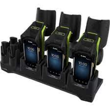 RFD90, 3 Device Slots/4 Toaster Slots, Charge Only Cradle with support for TC70/70x/72/75/75x/77. Requires Power Supply (PWR-BGA12V108W0WW), DC Line Cord (CBL-DC-382A1-01), and Country Specific Line Cord. (Zebra CR90-3S4T-TC7-G-01)