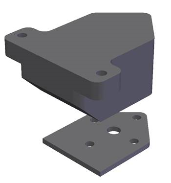 Multi Torch mounting plate adapter [Cognex 280-BKT-ADAPT]