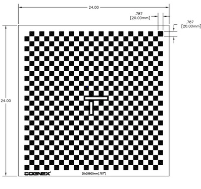 [COG-CALPL-20MM-00] Calibration Plate, 24 x 24 inches, 20.00 mm squares [Cognex CALPL-20MM-00]