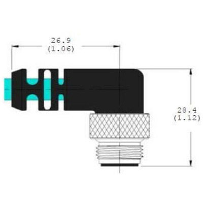 [COG-CCB-84901-7004-30] Cognex Right-Angle (135-deg key) Ethernet Cable, 30M (99') [Cognex CCB-84901-7004-30]