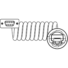 [COG-DM8000-RS232-02P] DM 8000 RS232 COILED CBL, 2.5M [Cognex DM8000-RS232-02P]