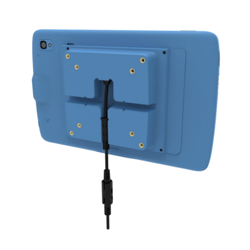 [ZEB-ZBK-ET4X-10HCVESA-01] ET4X 10 Healthcare Plastic Blue Expansion Back with Vesa Pattern with DC power input for 10in HC ET40, ET45 (Power supply and country specific cables sold separately) (Zebra ZBK-ET4X-10HCVESA-01)