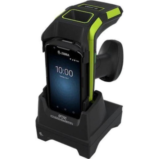 [ZEB-CR90-1S0T-TC7-G-01] RFD90, 1 Device Slot/0 Toaster Slots, Charge Only Cradle with support for TC70/70x/72/75/75x/77. Requires Power Supply (PWR-BGA12V50W0WW), DC Line Cord (CBL-DC-388A1-01), and Country Specific Line Cord. (Zebra CR90-1S0T-TC7-G-01)