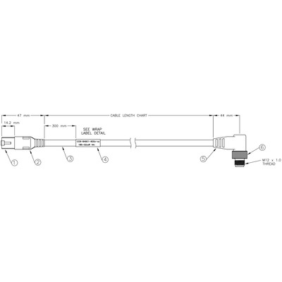 [COG-CCB-84901-6007-01] 45 DEGREE RT ANGL ENET CBL 1M [Cognex CCB-84901-6007-01]