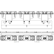 [COG-DMA-XPAND15BKT-3] Bracket - Holds 3 DataMan Readers w/ XPand 15's Assembled [Cognex DMA-XPAND15BKT-3]