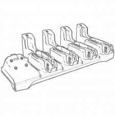 ET4X Four Slot Cradle Convertion Cup Kit for change from ET5X ShareCradle (T-adapters needed for ET4X 8 or 10 tablets sold separately) (Zebra CRDCUP-4S-ET5TOET4)