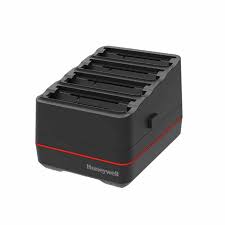 4 bay CW45 battery charger (fits standard or extended batteries). Includes charger and power supply. Regional power cable required and must be ordered separately. (Honeywell CW45-QBC-0)