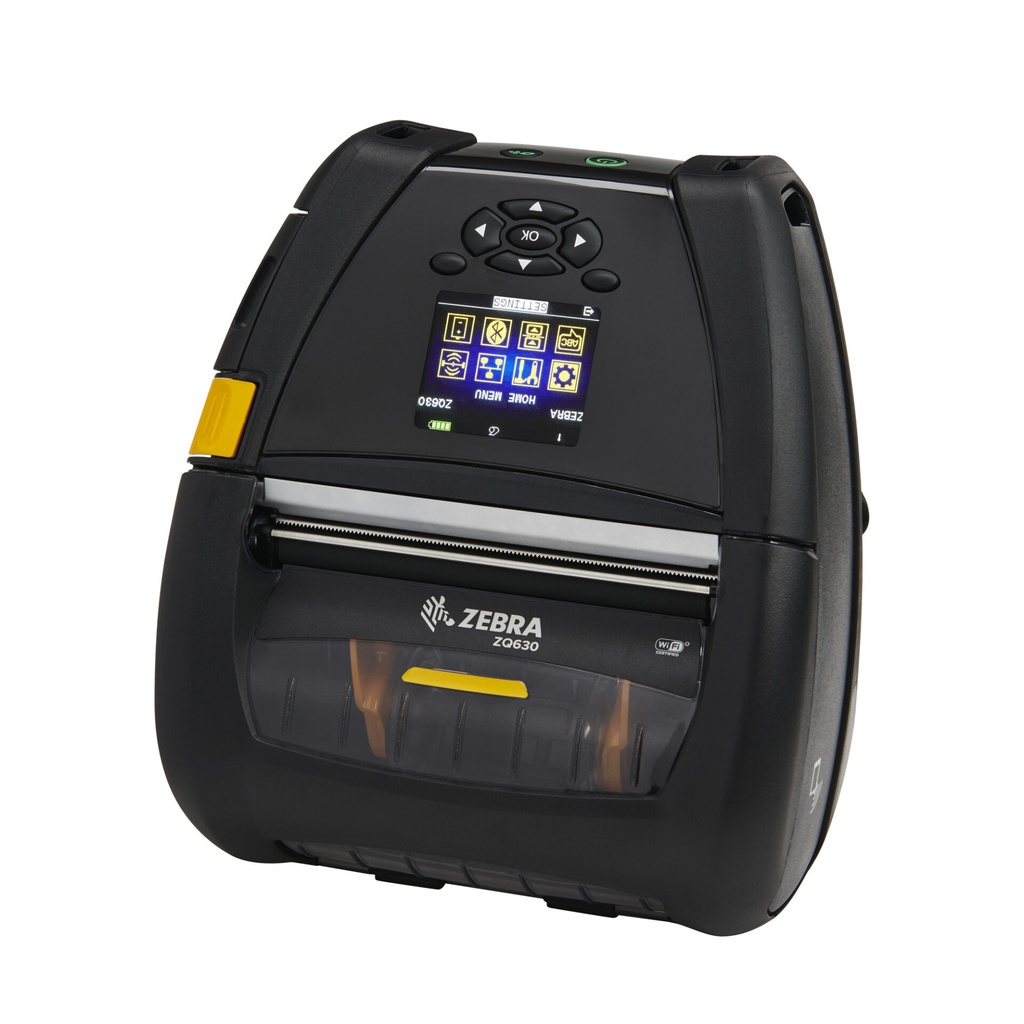 [ZEB-ZQ63-AUWAL04-00] Zebra ZQ630 Impresora portatil de 4 para almacenes y retail (Dual radio / 802.11ac + Bluetooth 4.1, Group "L" (AR/BR/HN/SV/GT/CR/NI/CL/MX), Media Width Sensor)