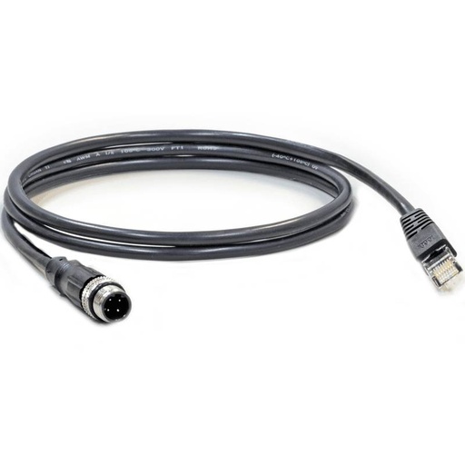 [ZEB-CBL-ENT00500-M1200] Cable, Ethernet 5M, X-Coded M12 To RJ45, Standard Flex (Zebra CBL-ENT00500-M1200)